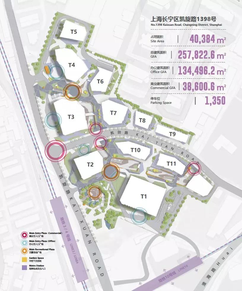 长宁国际发展广场总体平面图